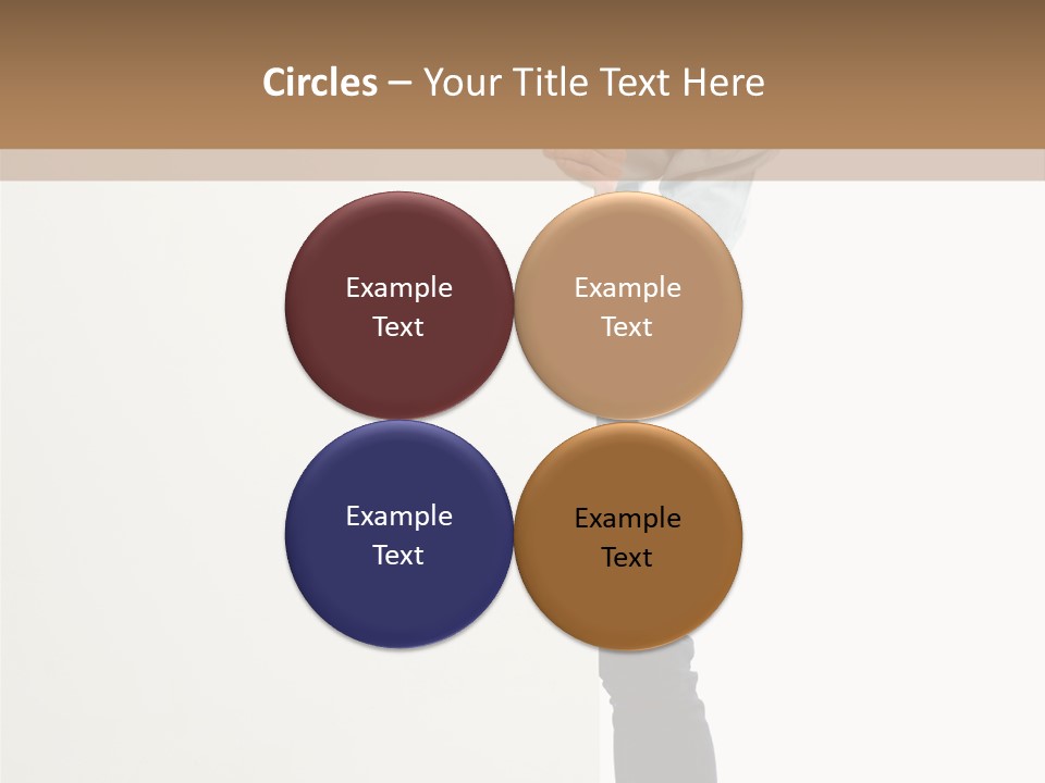 Showing White Background Standing PowerPoint Template