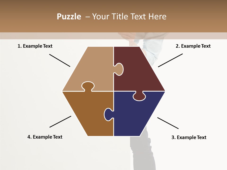 Showing White Background Standing PowerPoint Template