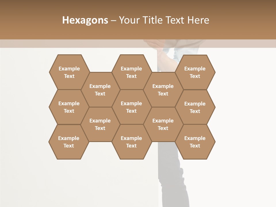 Showing White Background Standing PowerPoint Template