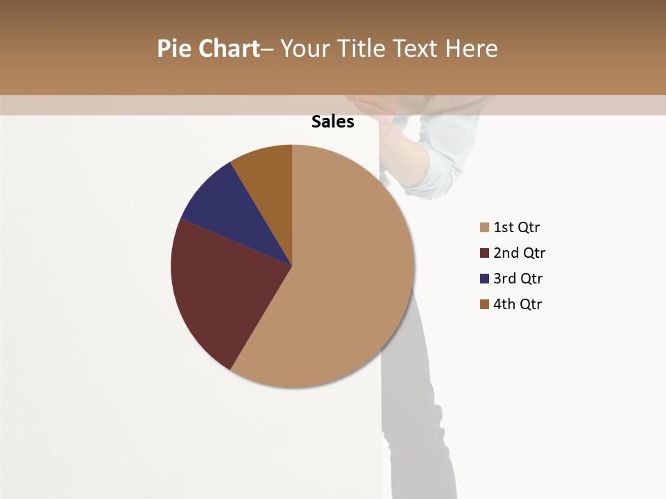 Showing White Background Standing PowerPoint Template