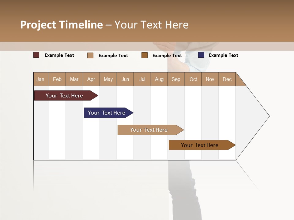 Showing White Background Standing PowerPoint Template