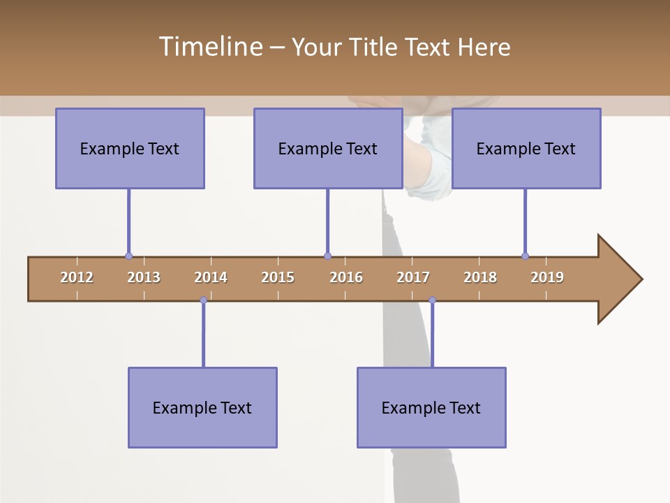 Showing White Background Standing PowerPoint Template