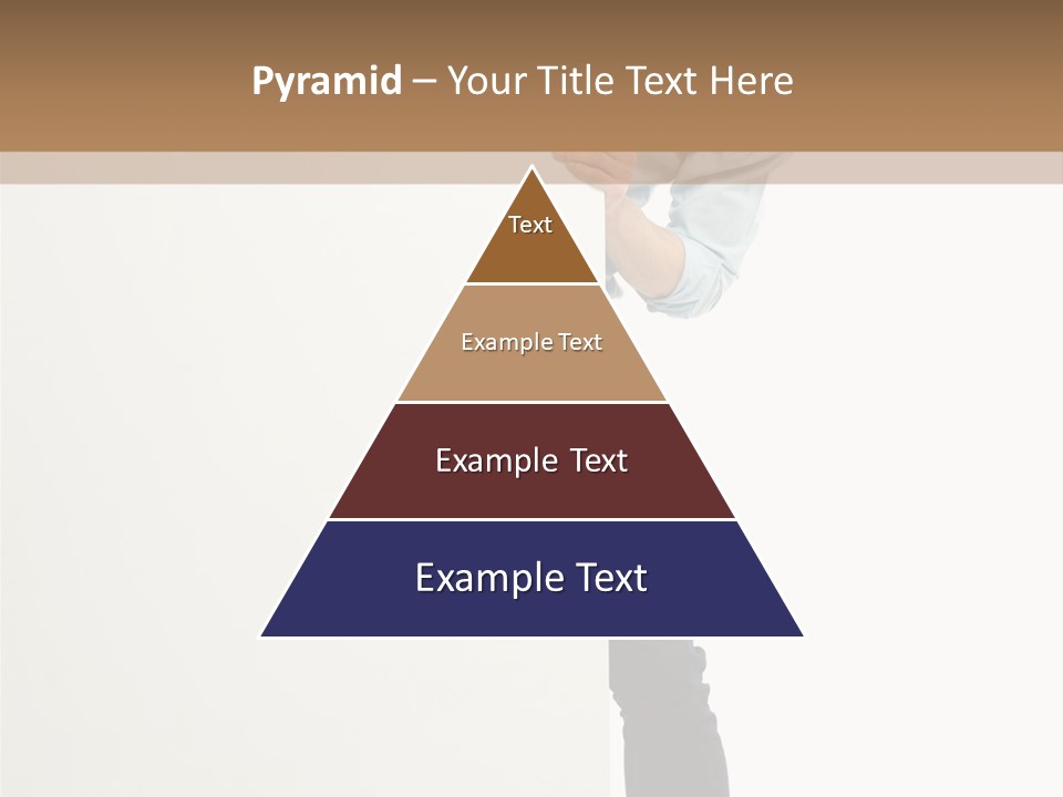 Showing White Background Standing PowerPoint Template