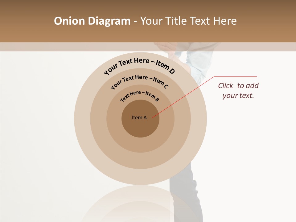 Showing White Background Standing PowerPoint Template