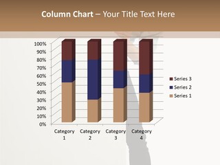 Showing White Background Standing PowerPoint Template