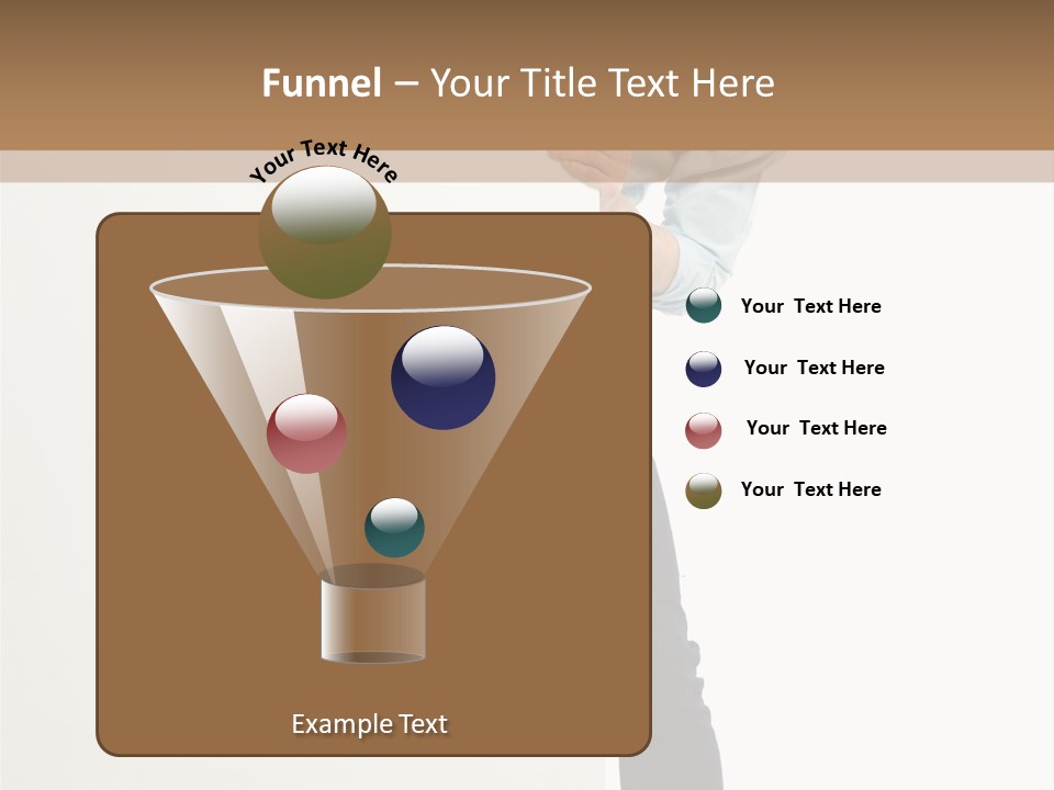 Showing White Background Standing PowerPoint Template