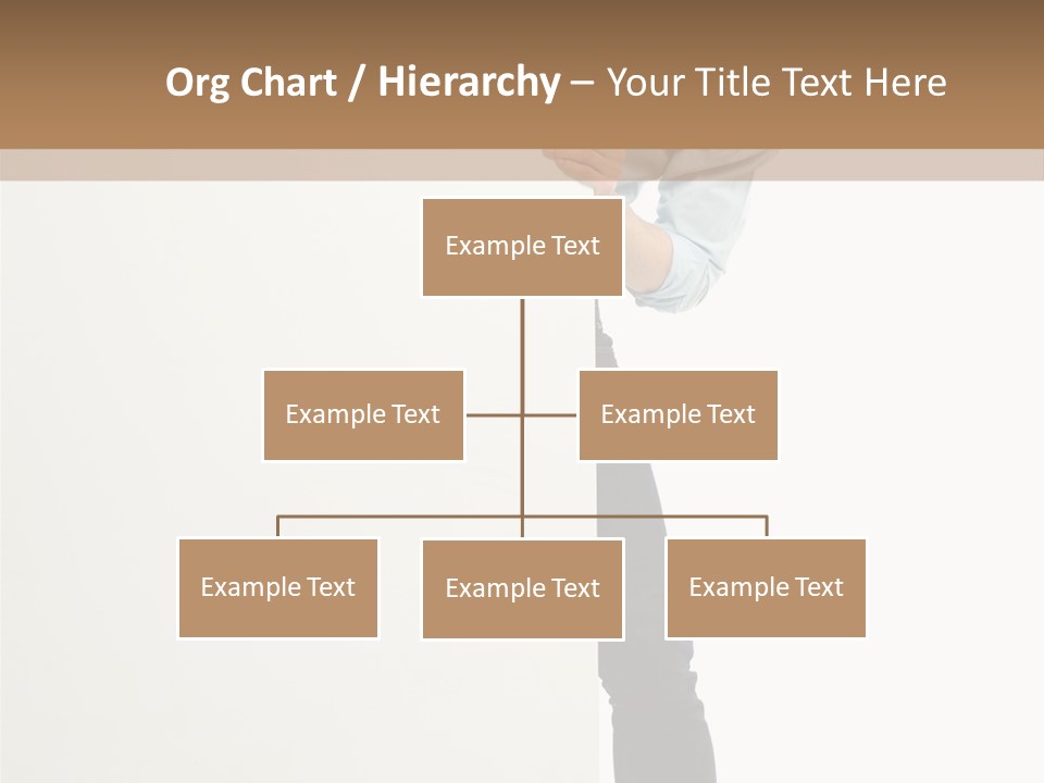Showing White Background Standing PowerPoint Template