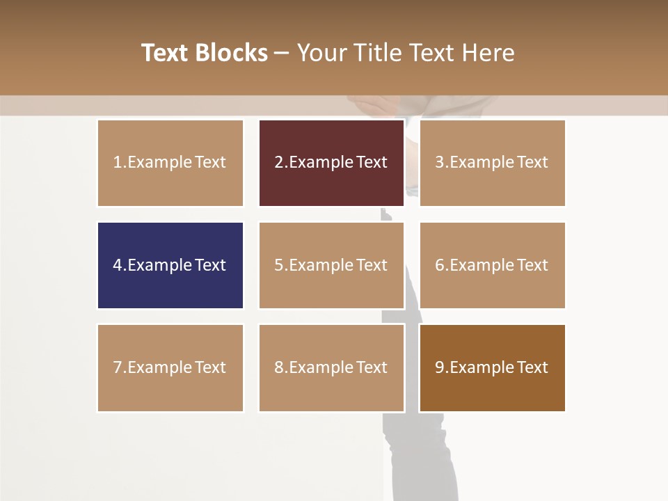 Showing White Background Standing PowerPoint Template
