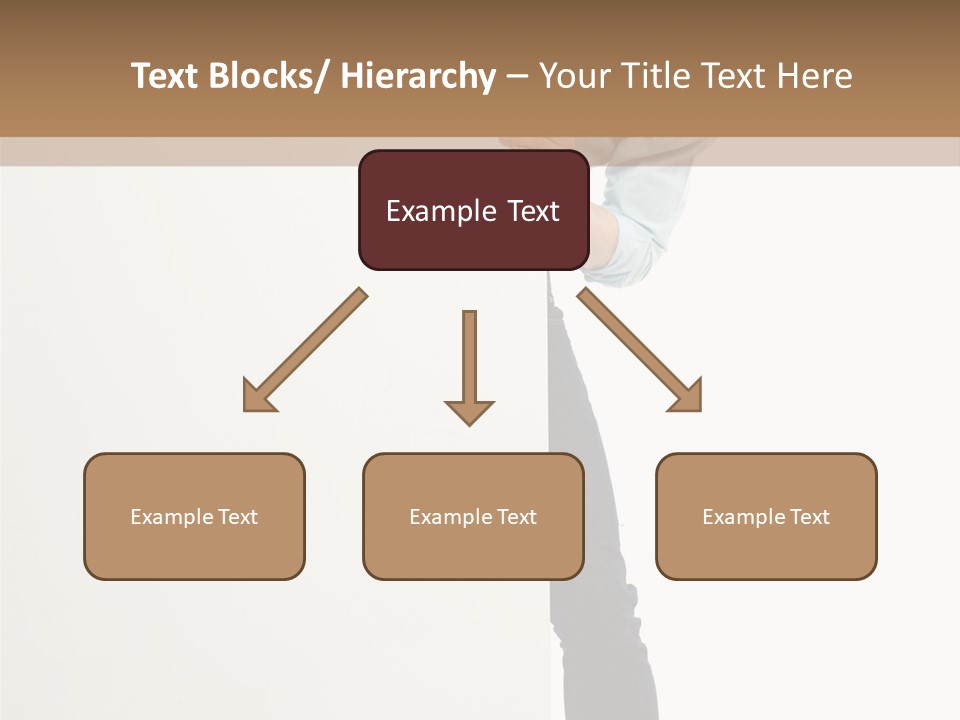 Showing White Background Standing PowerPoint Template