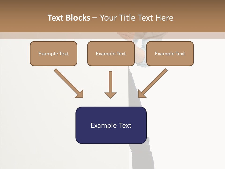 Showing White Background Standing PowerPoint Template