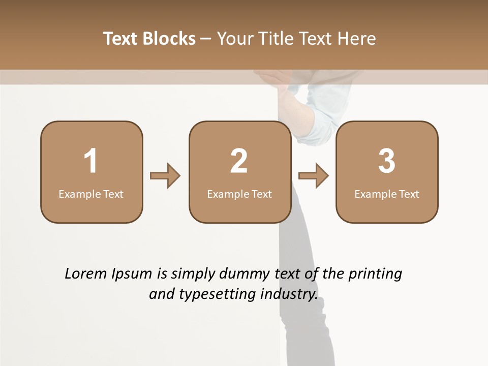 Showing White Background Standing PowerPoint Template