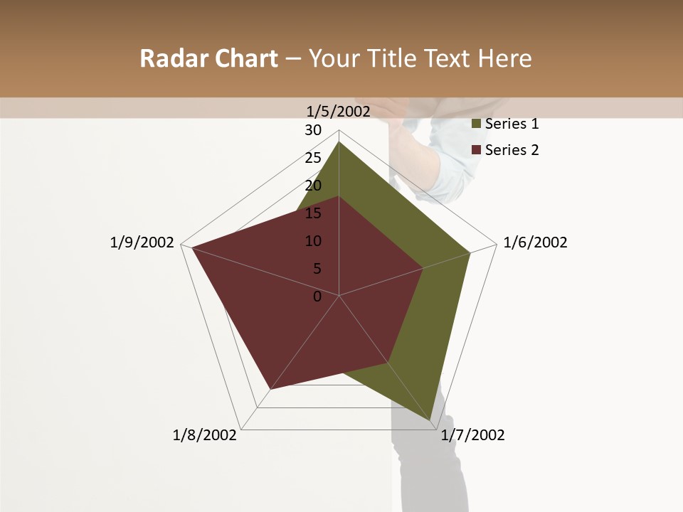 Showing White Background Standing PowerPoint Template