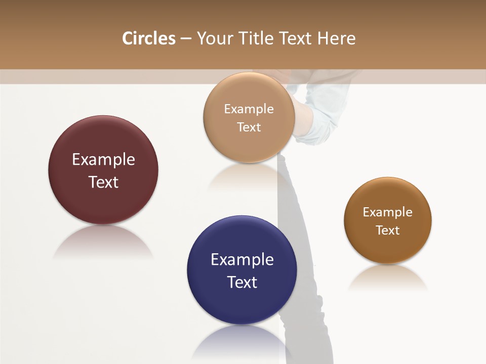 Showing White Background Standing PowerPoint Template