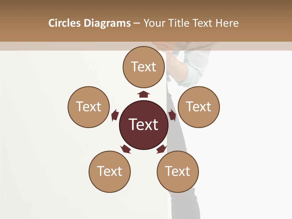 Showing White Background Standing PowerPoint Template