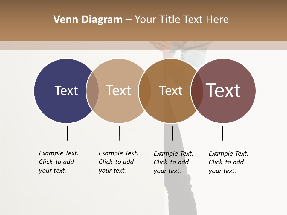 Showing White Background Standing PowerPoint Template