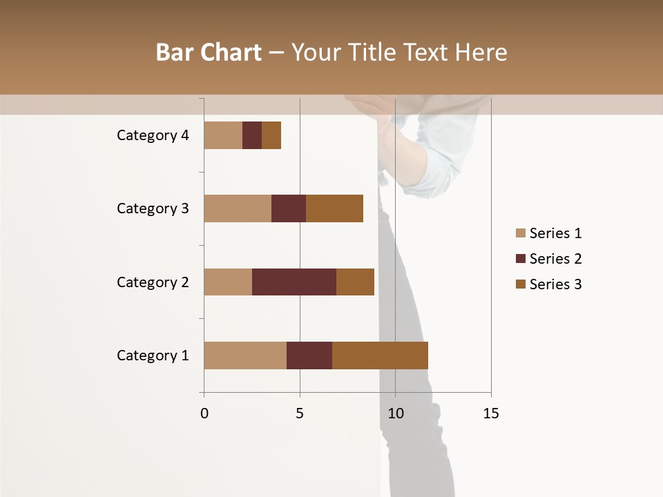 Showing White Background Standing PowerPoint Template
