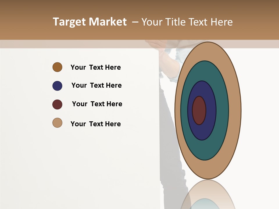 Showing White Background Standing PowerPoint Template