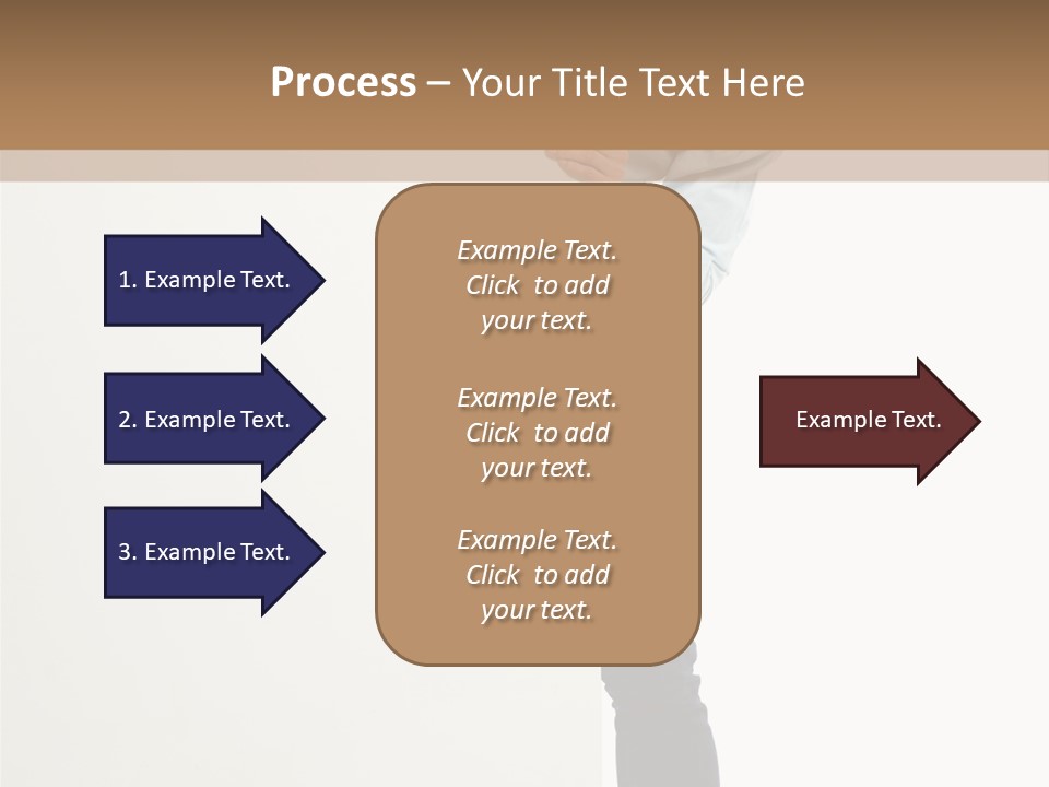 Showing White Background Standing PowerPoint Template