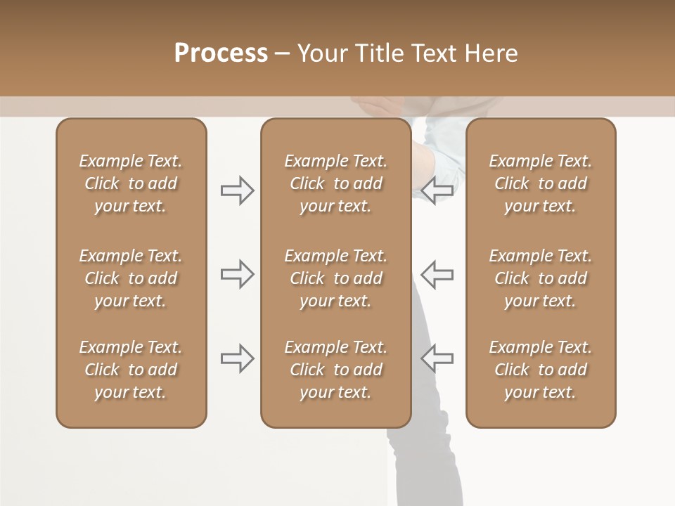 Showing White Background Standing PowerPoint Template