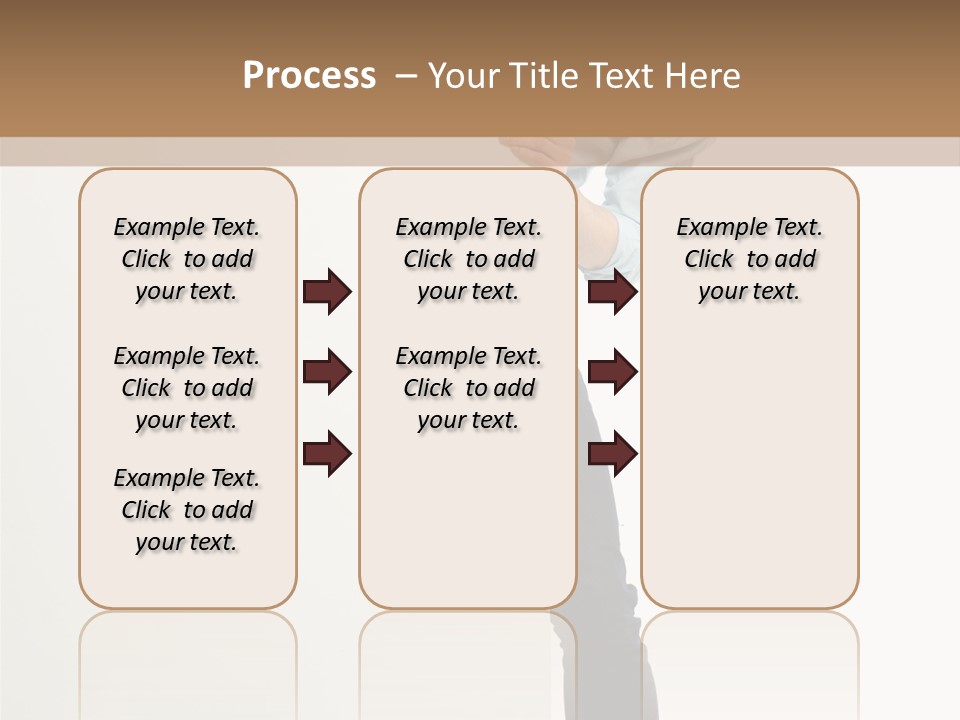 Showing White Background Standing PowerPoint Template