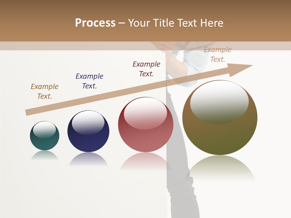 Showing White Background Standing PowerPoint Template