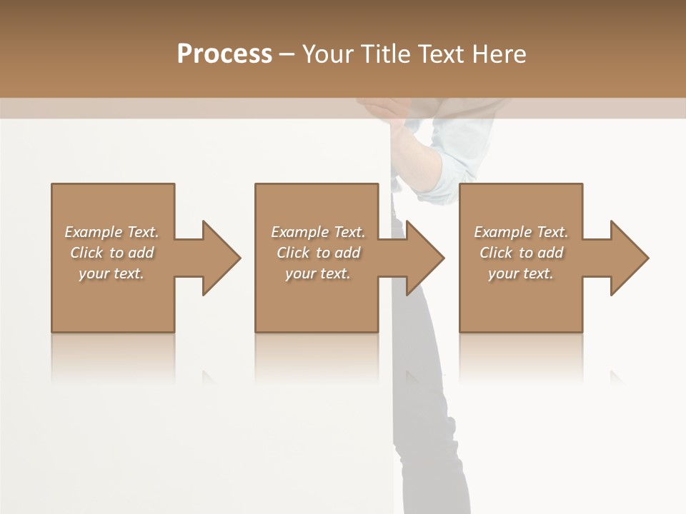 Showing White Background Standing PowerPoint Template