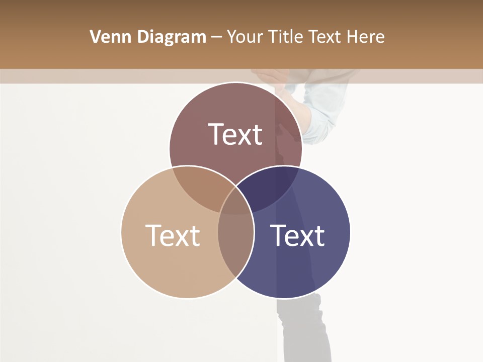 Showing White Background Standing PowerPoint Template