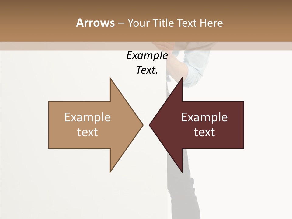 Showing White Background Standing PowerPoint Template