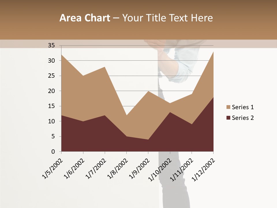 Showing White Background Standing PowerPoint Template