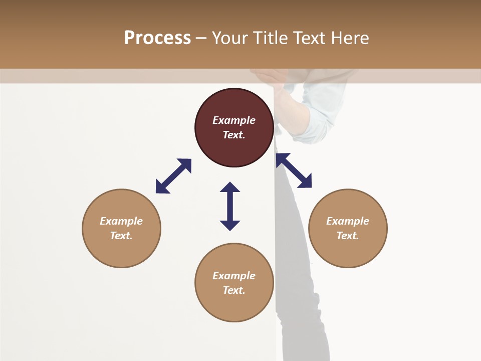 Showing White Background Standing PowerPoint Template