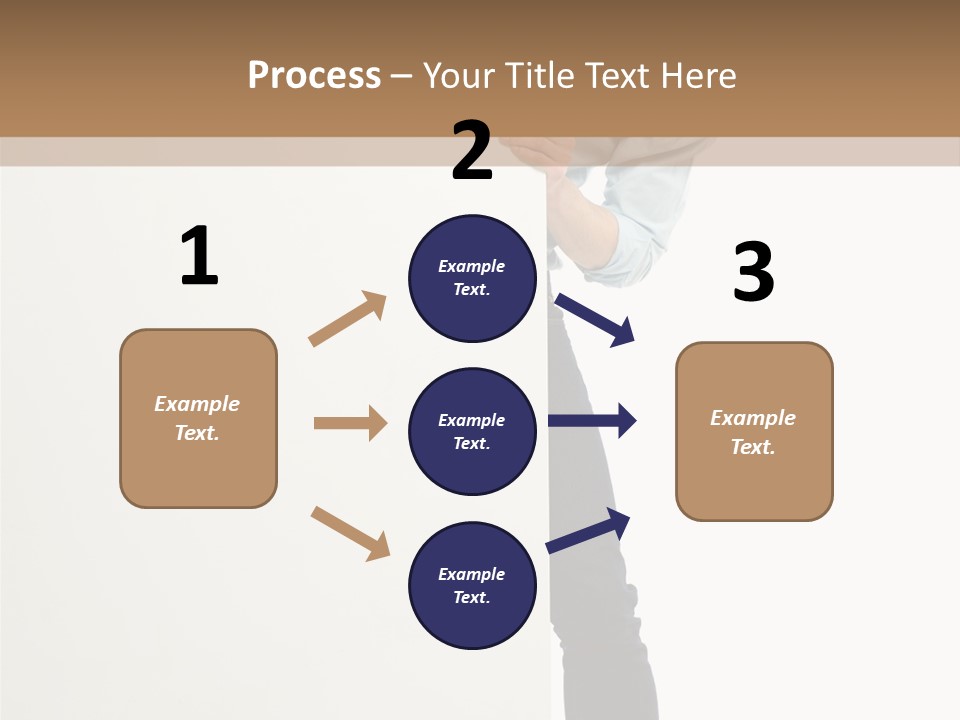 Showing White Background Standing PowerPoint Template