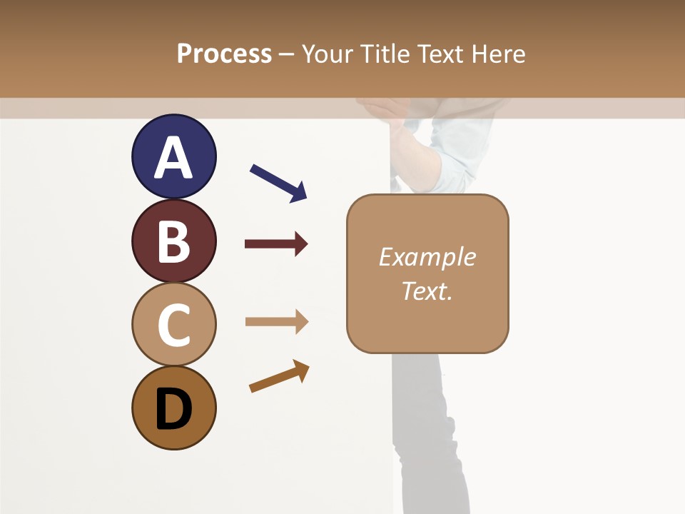 Showing White Background Standing PowerPoint Template