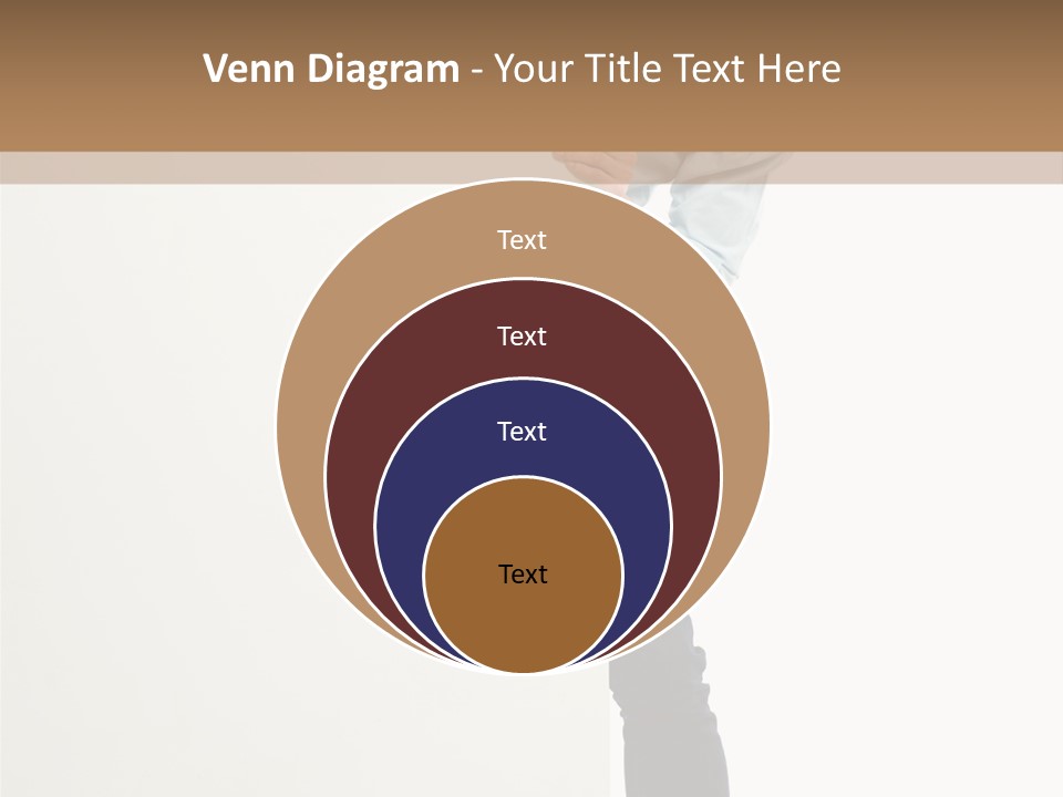 Showing White Background Standing PowerPoint Template