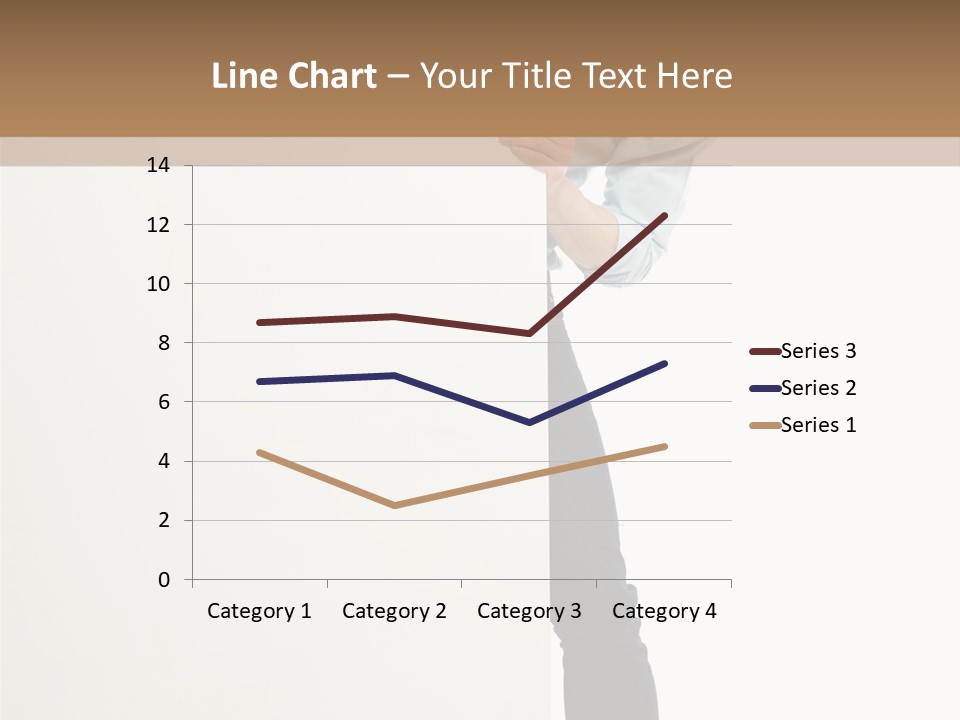Showing White Background Standing PowerPoint Template