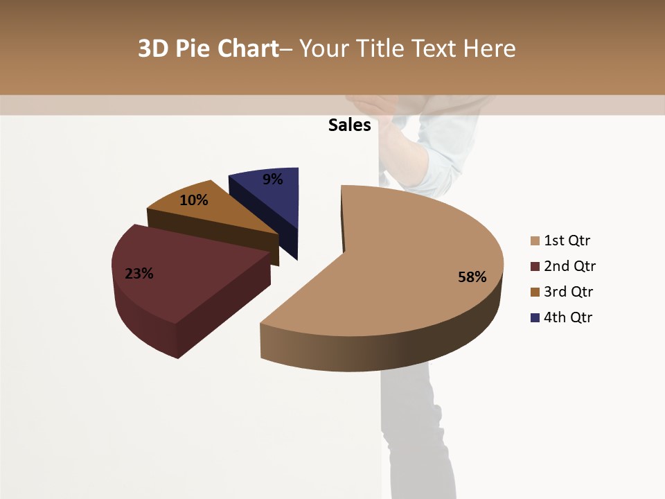 Showing White Background Standing PowerPoint Template