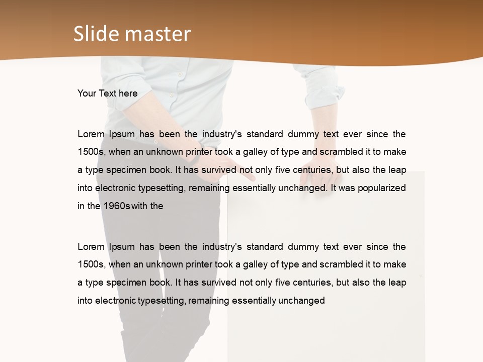 Handsome Placard Positive PowerPoint Template