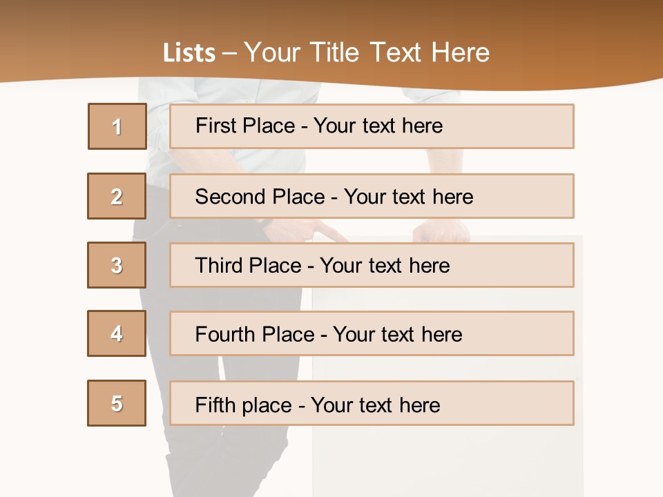 Handsome Placard Positive PowerPoint Template