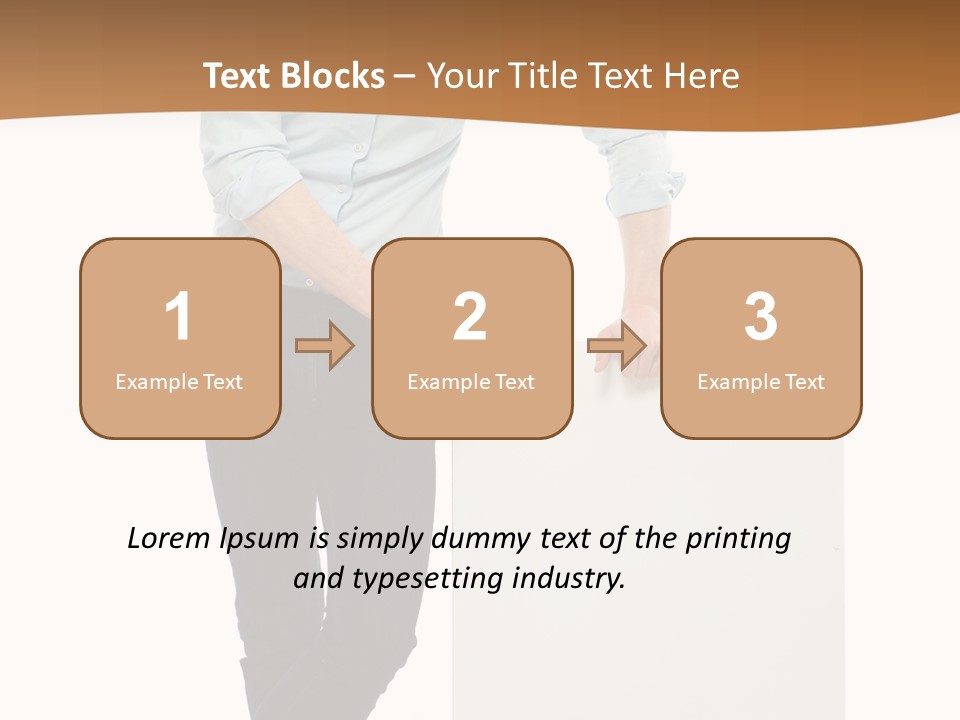 Handsome Placard Positive PowerPoint Template