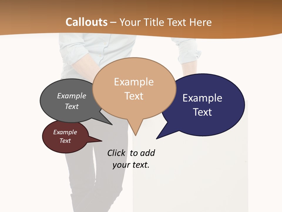 Handsome Placard Positive PowerPoint Template