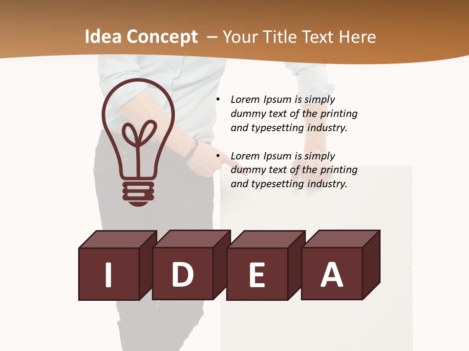 Handsome Placard Positive PowerPoint Template