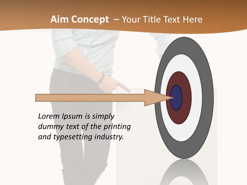 Handsome Placard Positive PowerPoint Template