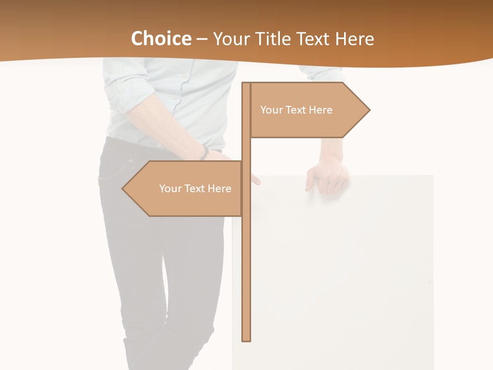 Handsome Placard Positive PowerPoint Template