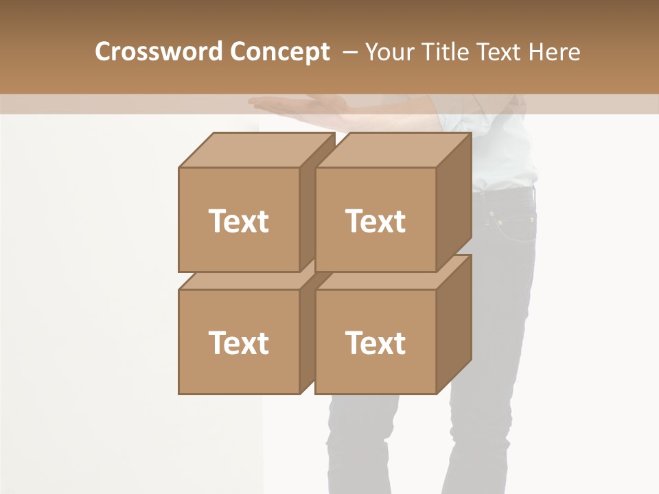 Happy Standing Executive PowerPoint Template