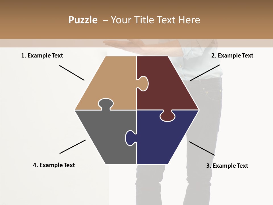 Happy Standing Executive PowerPoint Template