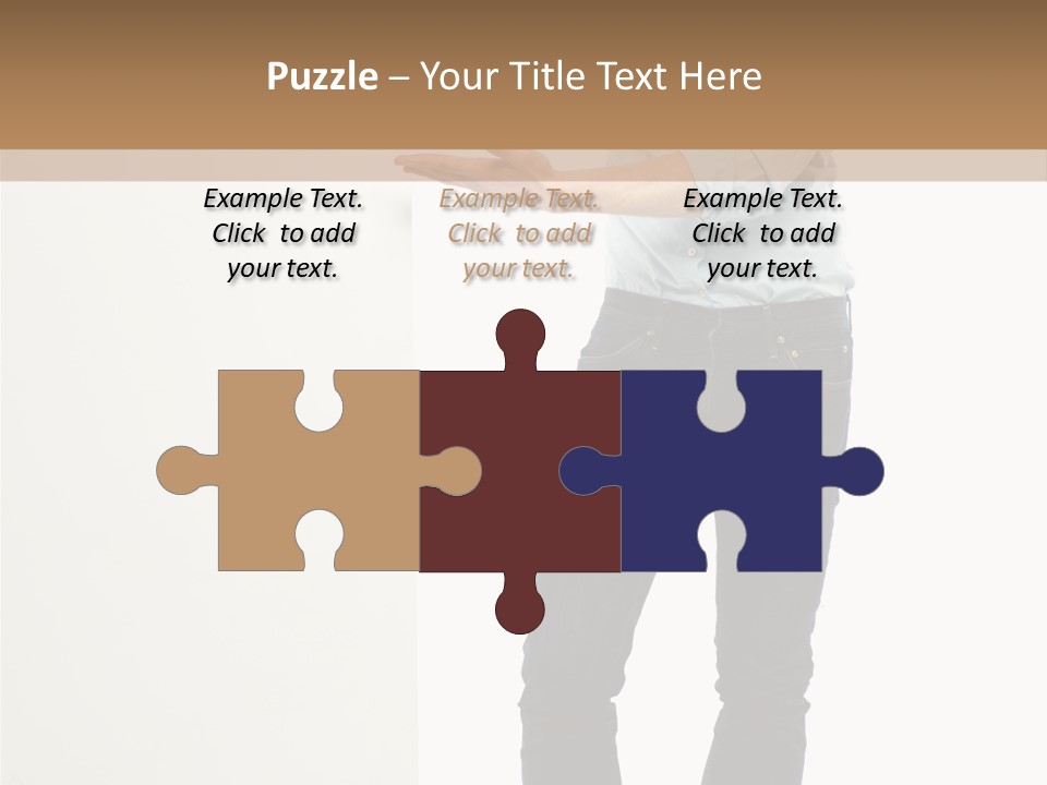 Happy Standing Executive PowerPoint Template