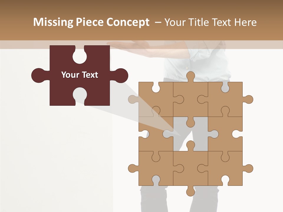 Happy Standing Executive PowerPoint Template