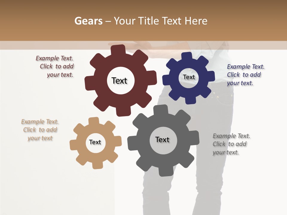 Happy Standing Executive PowerPoint Template
