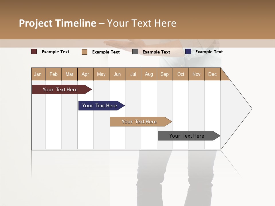 Happy Standing Executive PowerPoint Template