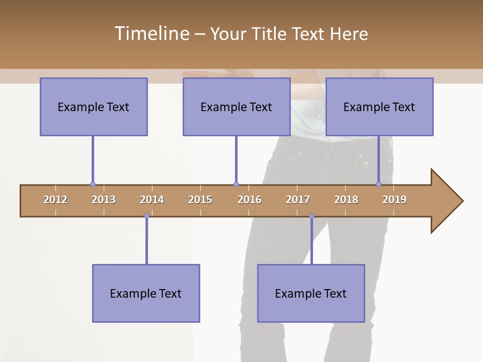 Happy Standing Executive PowerPoint Template