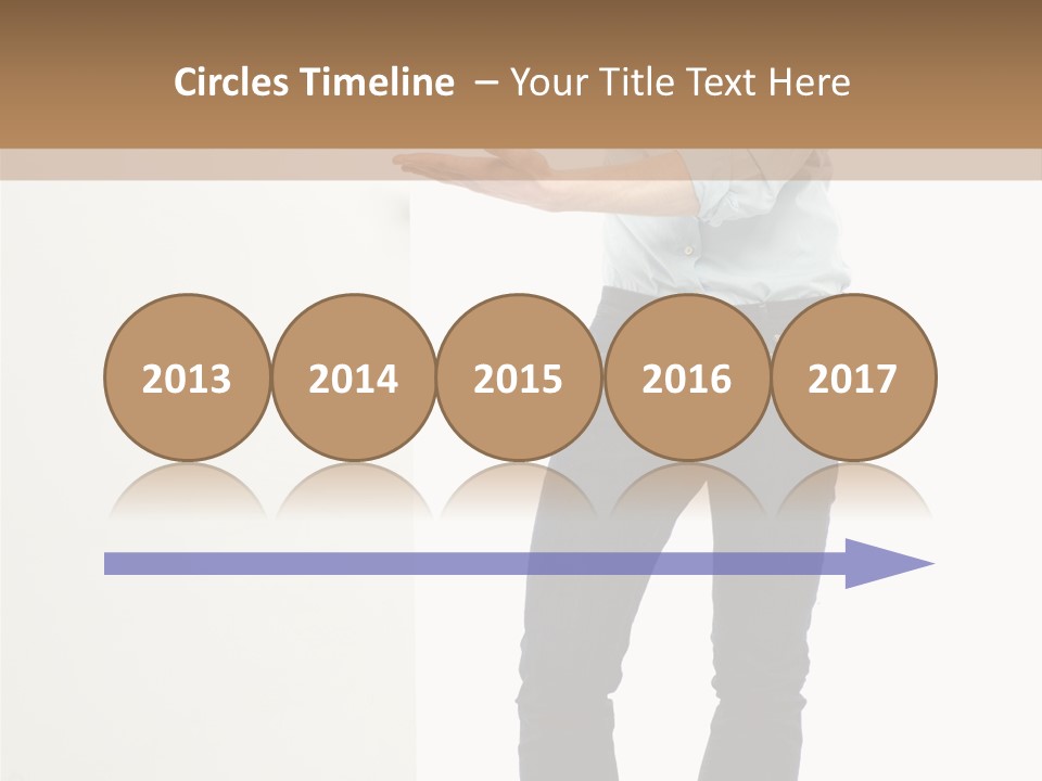 Happy Standing Executive PowerPoint Template